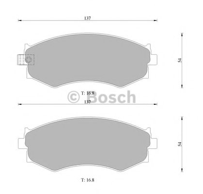 BOSCH 0 986 505 731 Brake Pad Set, disc brake